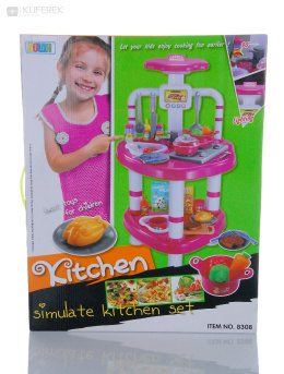 Stojąca rozkładana kuchnia, zabawka dla dzieci.