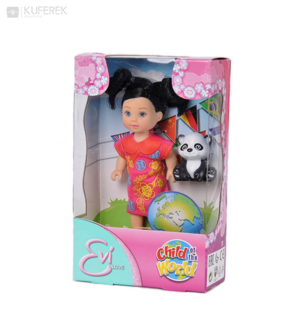 Lalka Evi z różnych stron świata, zabawka dla dzieci.
