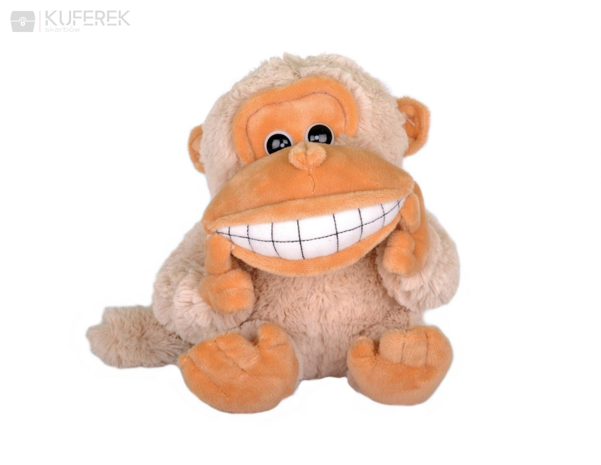 Pluszowa uśmiechnięta małpka. 21 cm