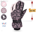Rękawiczki dziecięce zimowe, dla dziewczynki roz. 14 cm Yoclub