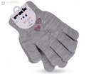 Rękawiczki zimowe dla dziewczynki grube roz. 16cm