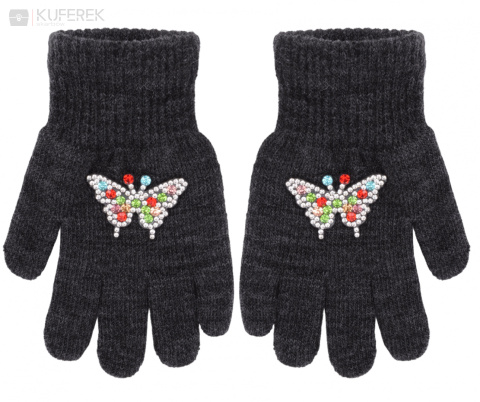 Rękawiczki dla dziewczynki akrylowe rozmiar 15cm.